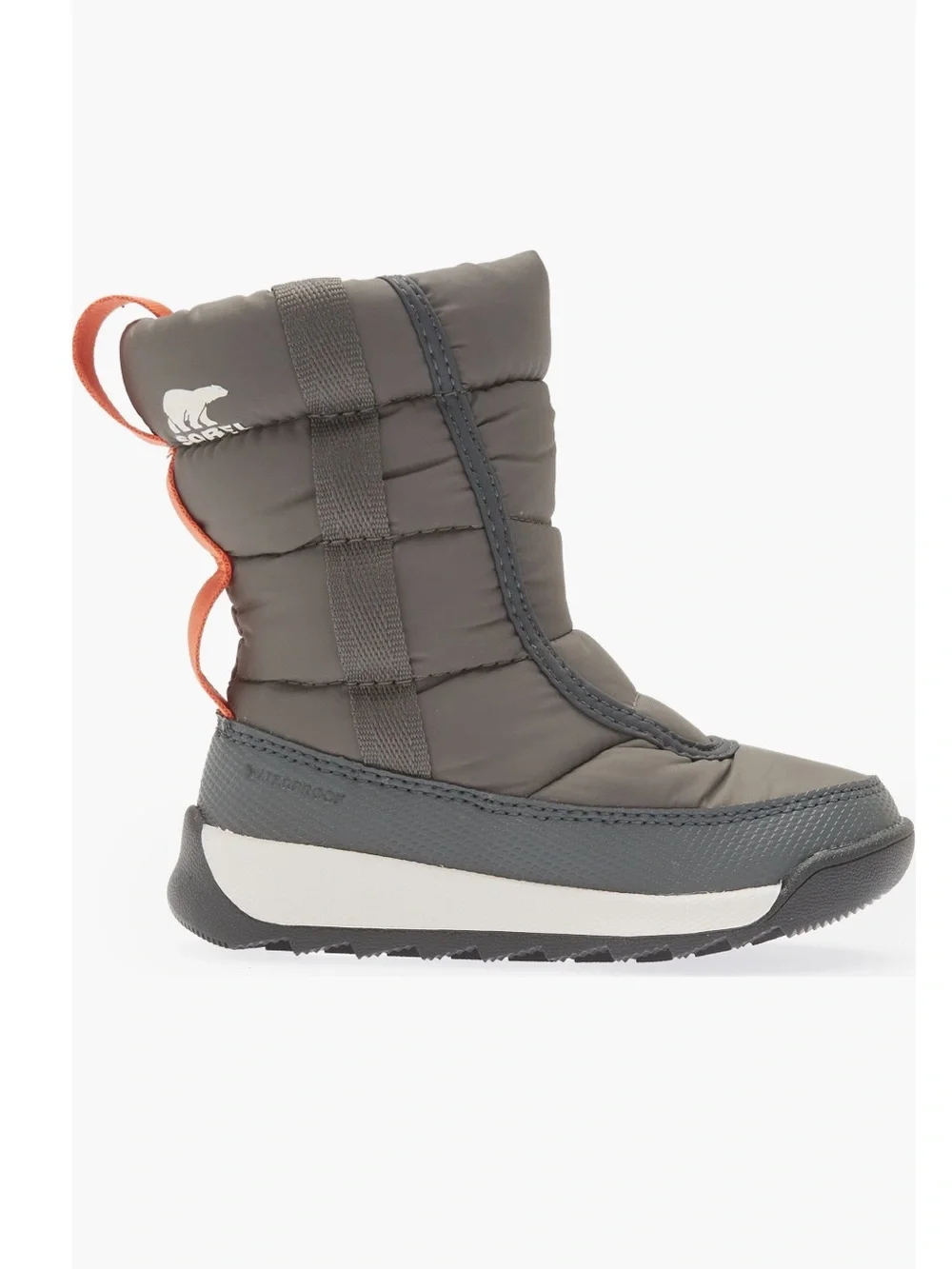 SOREL Whitney II Puffy Waterproof Boot In Olive Quarry & Sea Salt - Reemoly